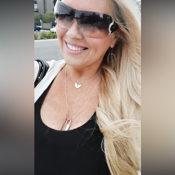 Tiffany & Co. Heart Padlock Lock Necklace 16" Sterling Silver 925 - Picture 7 of 9